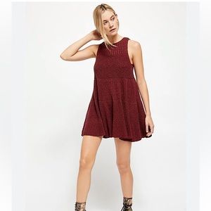 Free People Waterfall Ruffle Sweater Dress